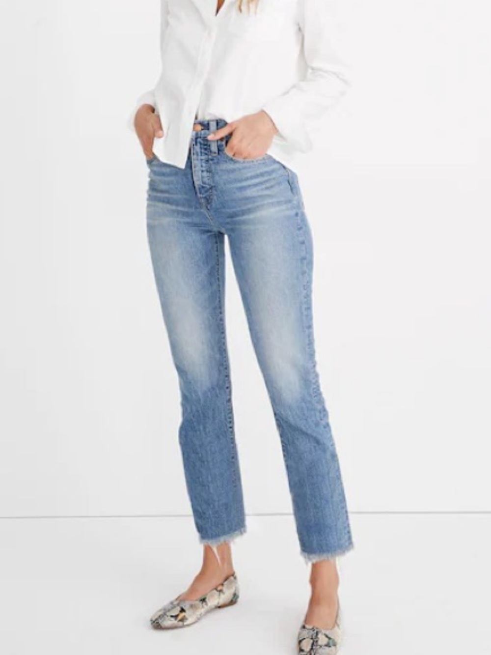 Madewell The Perfect Vintage Crop Jeans in Ainsworth Wash